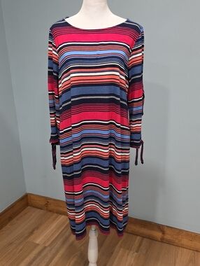 Cupio Striped Cover Up L